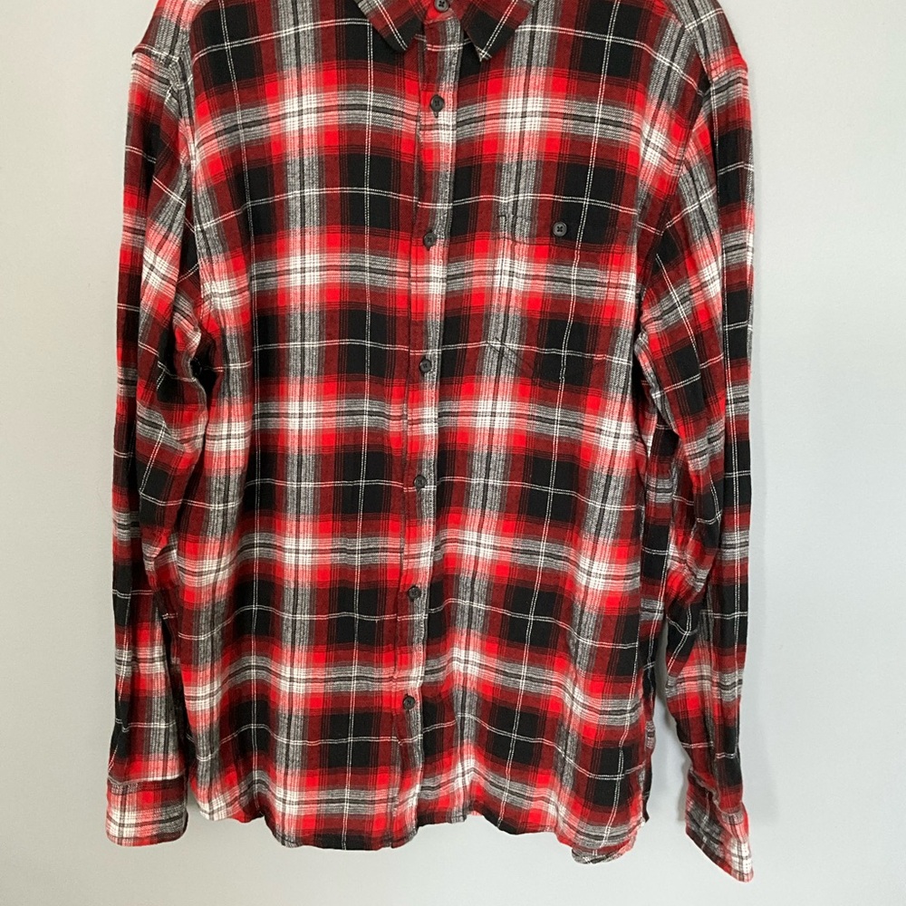 Gibson Plaid Red and Black Men's Shirt